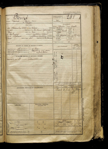 Ruzé, Fernand Louis François, né le 09 décembre 1898 à Havre (Le) (Seine-Maritime), classe 1918, matricule n° 251, Bureau de recrutement d'Abbeville