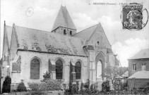 Mézières (Somme). l'église (Extérieur)
