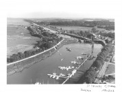 Saint-Valery-sur-Somme. Vue aérienne du Canal de la Somme
