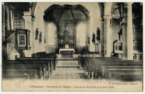 Tincourt. Intérieur de l'église. - Vue prise du fond de la Nef (1919)