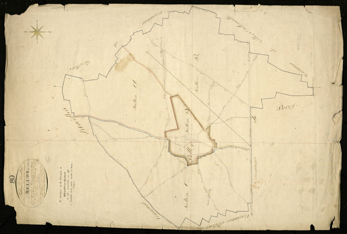 Plan du cadastre napoléonien - Belloy-en-Santerre (Belloy) : tableau d'assemblage