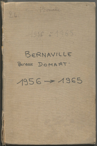 Table des successions et absences du bureau de Bernaville