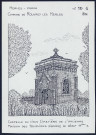 Merles-Ferme (commune de Rouvroy-les-Merles) : chapelle du vieux cimetière de l'ancienne maison des templiers - (Reproduction interdite sans autorisation - © Claude Piette)