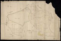 Plan du cadastre napoléonien - Sauvillers-Mongival (Sauvillers) : Vallée d'Aubvillers (La) ; Bois de Sauvillers (Le), A