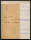 Témoignage de Essers, Henri (Sergent) et correspondance avec Jacques Péricard