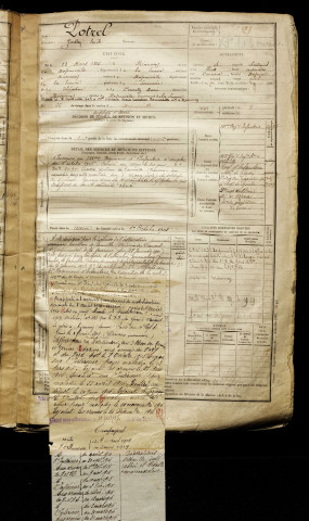 Potrel, Gaston Emile, né le 23 mars 1885 à Miannay (Somme), classe 1905, matricule n° 21, Bureau de recrutement d'Abbeville