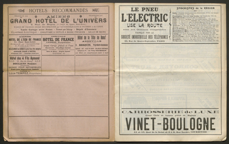 Automobile-club de Picardie et de l'Aisne. Revue mensuelle, 6e année, janvier 1910