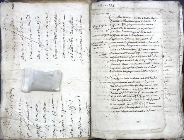 Etude de Me Antoine Ricard à Amiens (étude n°25). Minutes de l'année 1658