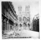 Reims. Rue de la Cathédrale en 1917