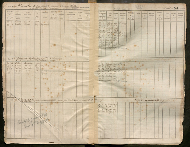 Répertoire des formalités hypothécaires, du 11/07/1872 au 10/12/1872, registre n° 241 (Péronne)