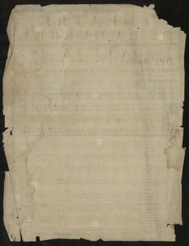 Théâtre de la Guerre. - Atlas des provinces des Pays-Bas contenant les comtés de Flandre, de Hainaut, de Cambrésis, le duché de Brabant ; partie des duchés de Luxembourg, de Limbourg, de Juliers, l'évêché de Liège, le Boulonnois et frontières de Picardie dressé sur les mémoires d'Eugène-Henri Friex
