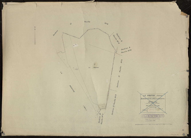 Plan du cadastre rénové - Le Crotoy : section D5