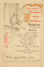 1854-1904 : Fête du cinquantenaire de la chambre syndicale des entrepreneurs du bâtiment de la ville d'Amiens, banquet du 20 septembre 1906