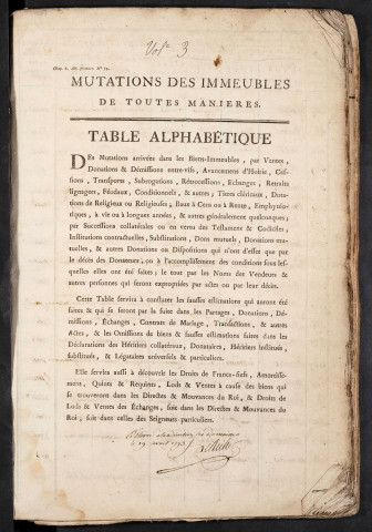 Tables des vendeurs du bureau de Conty pour la période 1753-1784