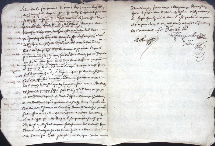 Etude de Me Jean Duval à Amiens (étude n°8). Minutes de l'année 1690