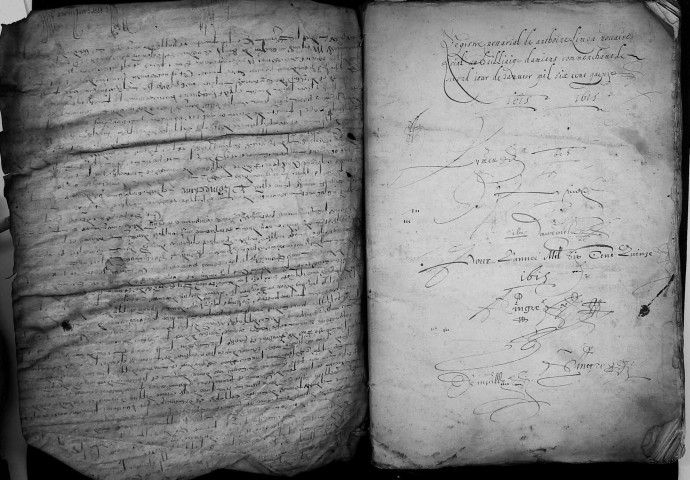 Etude de Me Antoine Limeux à Amiens (étude n°11). Minutes de l'année 1615