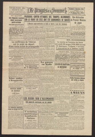 Le Progrès de la Somme, numéro 23140, 3 décembre 1943