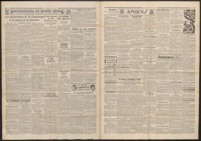 Le Progrès de la Somme, numéro 21308, 14 janvier 1938