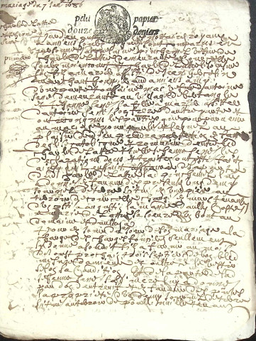 Etude de Me Antoine Limeu à Amiens (étude n°6). Minutes de l'année 1686