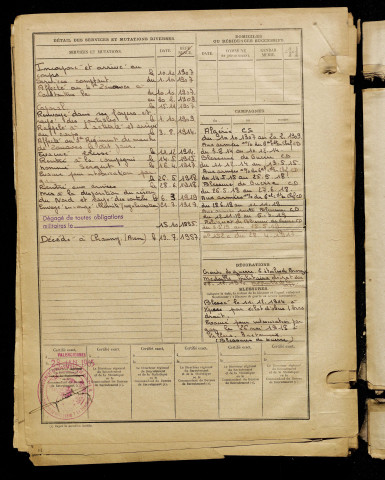 Hiver, Kléber Gérard Roland, né le 18 mars 1886 à Condé-Folie (Somme), classe 1906, matricule n° 1129, Bureau de recrutement d'Amiens