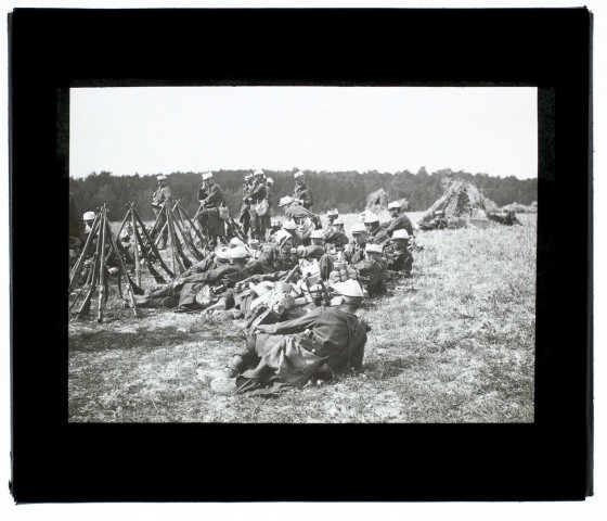 Manoeuvres de septembre 1902 - 8e bataillon de chasseurs à Poix