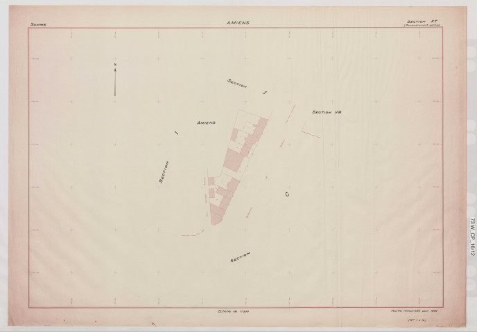 Plan du cadastre rénové - Amiens : section XT