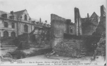 Amiens - Rue de Beauvais, Maisons détruites et Hospice Saint Charles - Beauvais street - Destroyed houses and Saint Charles hospital