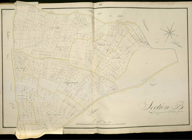 Plan du cadastre napoléonien - Atlas cantonal - Villers-Bocage (Villers Bocage) : B