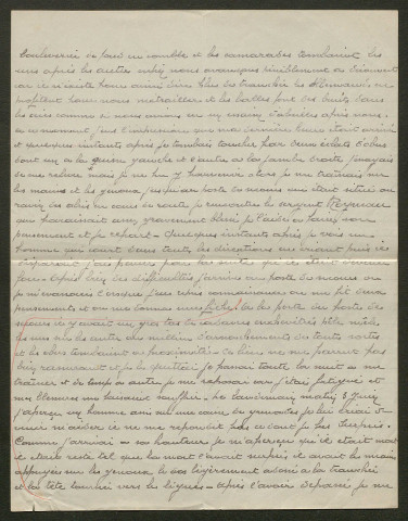 Témoignage de Paulin, Joseph et correspondance avec Jacques Péricard