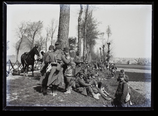 72e de ligne, marches d'épreuve 3e jour - Dury avril 1902