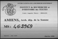 Chapitre de la cathédrale d'Amiens : Cartulaire IV