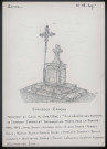 Chaussoy-Epagny : monument et croix au cimetière - (Reproduction interdite sans autorisation - © Claude Piette)