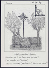 Méricourt-sur-Somme : calvaire en fer « la croix des moines » - (Reproduction interdite sans autorisation - © Claude Piette)