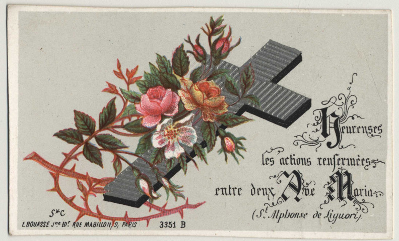 Heureuses les actions renfermées entre deux Ave Maria. La Croix rédemptrice