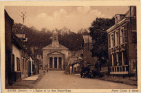 Boves (Somme) - L'Eglise et la Rue Victor-Hugo