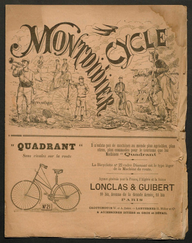 Montdidier-Cycle - Organe des Echanges & Occasions - Journal de l'agence vélocipédique de Montdidier. 1ère année, n° 3