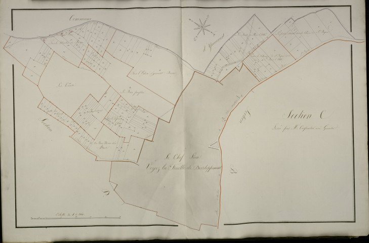 Plan du cadastre napoléonien - Bussus-Bussuel (Bussu) : C