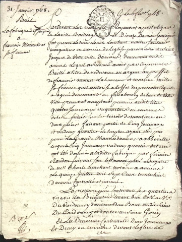 Etude de Me Nicolas Beaudelocque à Amiens (étude n°16). Minutes de l'année 1768