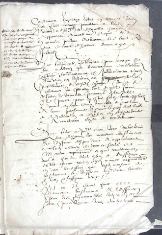 Etude de Me Antoine Ricard à Amiens (étude n°25). [Divers , année 1667]