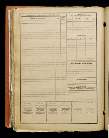 Labitte, Gaston, né le 29 décembre 1897 à Tronchy (Saône-et-Loire), classe 1917, matricule n° 187, Bureau de recrutement d'Amiens