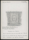 Aubigny-en-Artois (Pas-de-Calais) : petit oratoire dans un mur près de l'église Saint-Kilian - (Reproduction interdite sans autorisation - © Claude Piette)