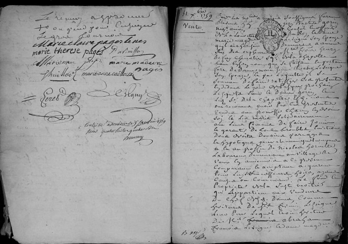 Etude de Me Jean-Baptiste Deligny à Amiens (étude n°5). Minutes des années 1759