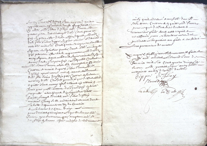 Etude de Me François Lecaron à Amiens (étude n°11). Minutes de l'année 1686