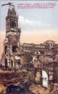 Albert (Somme) - Basilique N.-D. de Brebières après les premiers bombardements allemands (1916)