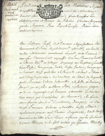 Etude de Me Jean Duval à Amiens (étude n°8). Minutes de l'année 1706