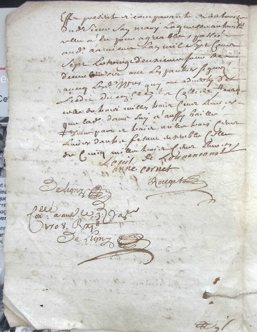 Etude de Me Nicolas Rouget à Amiens (étude n°5). Minutes de l'année 1707