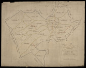 Plan du cadastre napoléonien - Beauquesne : tableau d'assemblage