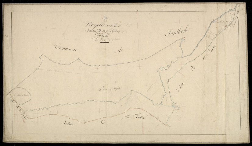 Plan du cadastre napoléonien - Noyelles-sur-Mer (Noyelle sur Mer) : B2