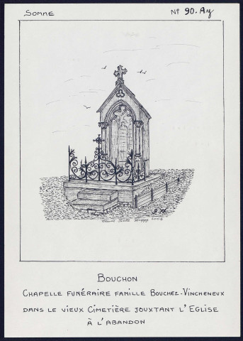 Bouchon : chapelle funéraire dans le vieux cimetière - (Reproduction interdite sans autorisation - © Claude Piette)