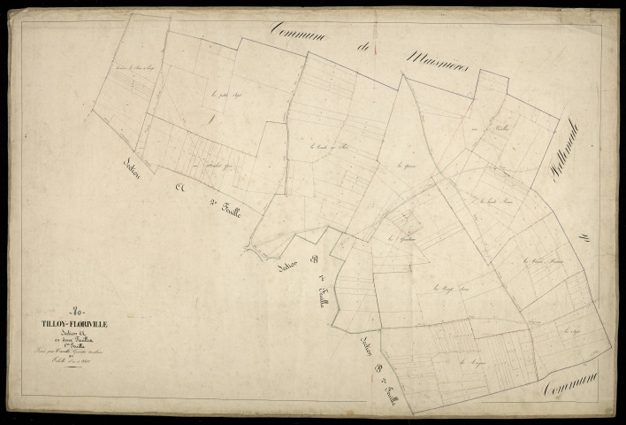 Plan du cadastre napoléonien - Tilloy-Floriville : A1